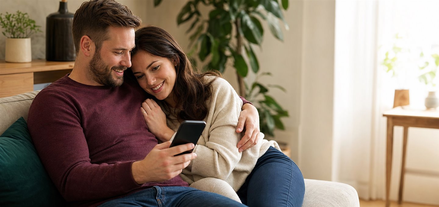 Adult reviewing privacy options for herpes dating sites on a phone